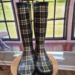 Women Multi Color Rain Boots - Size 9